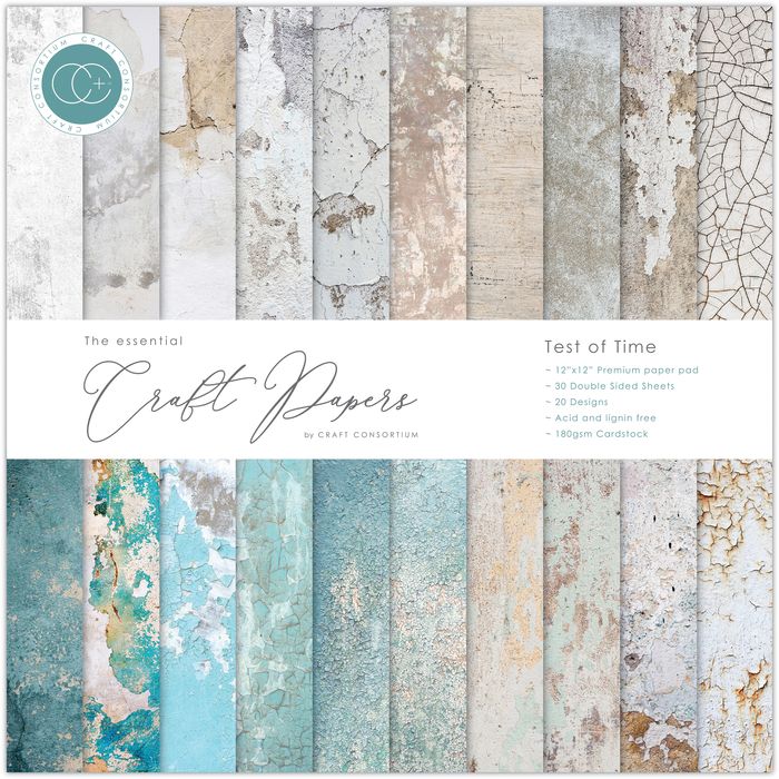 Craft Consortium Double-Sided Paper Pad 12"X12" 30/Pkg-Test Of Time