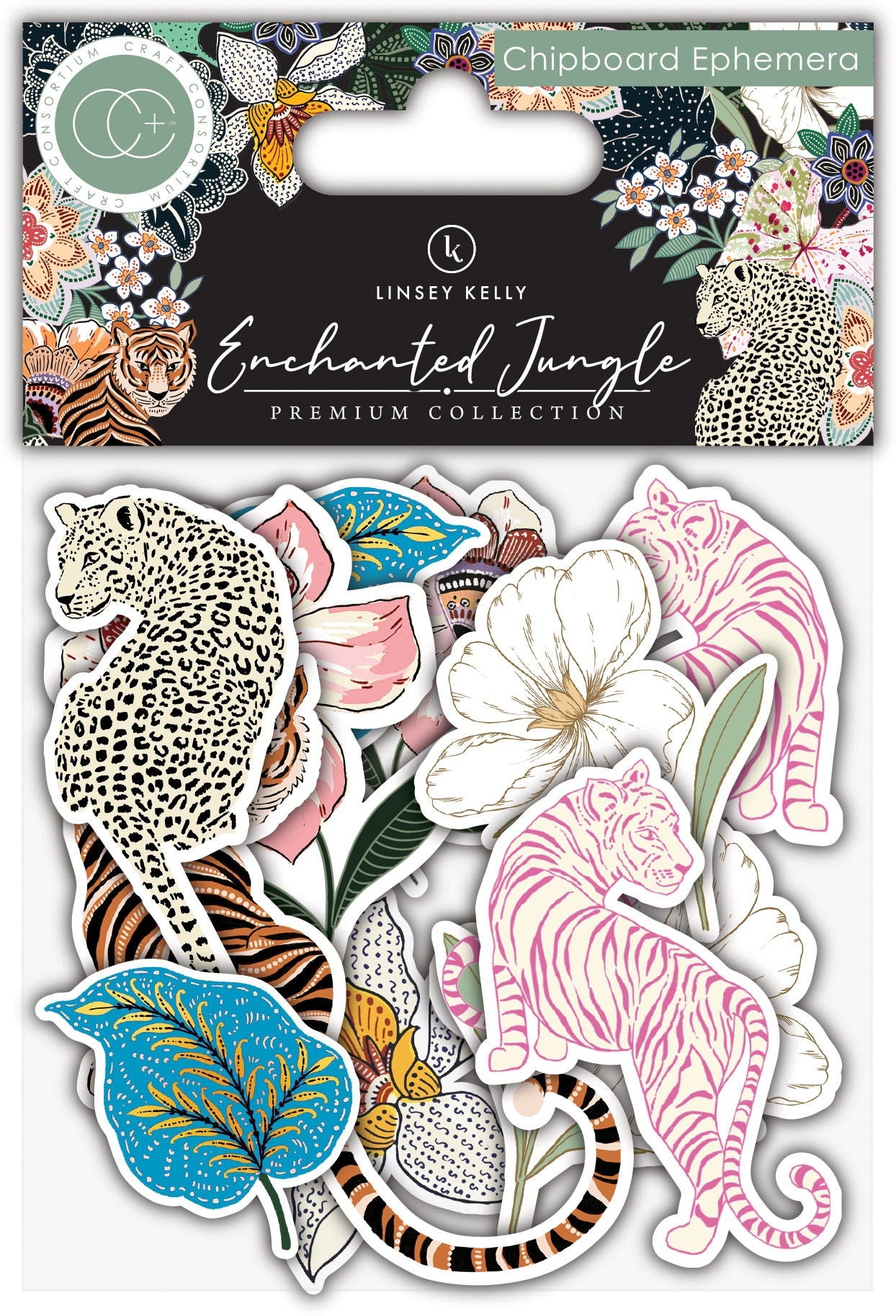 Craft Consortium Enchanted Jungle Chipboard Ephemera