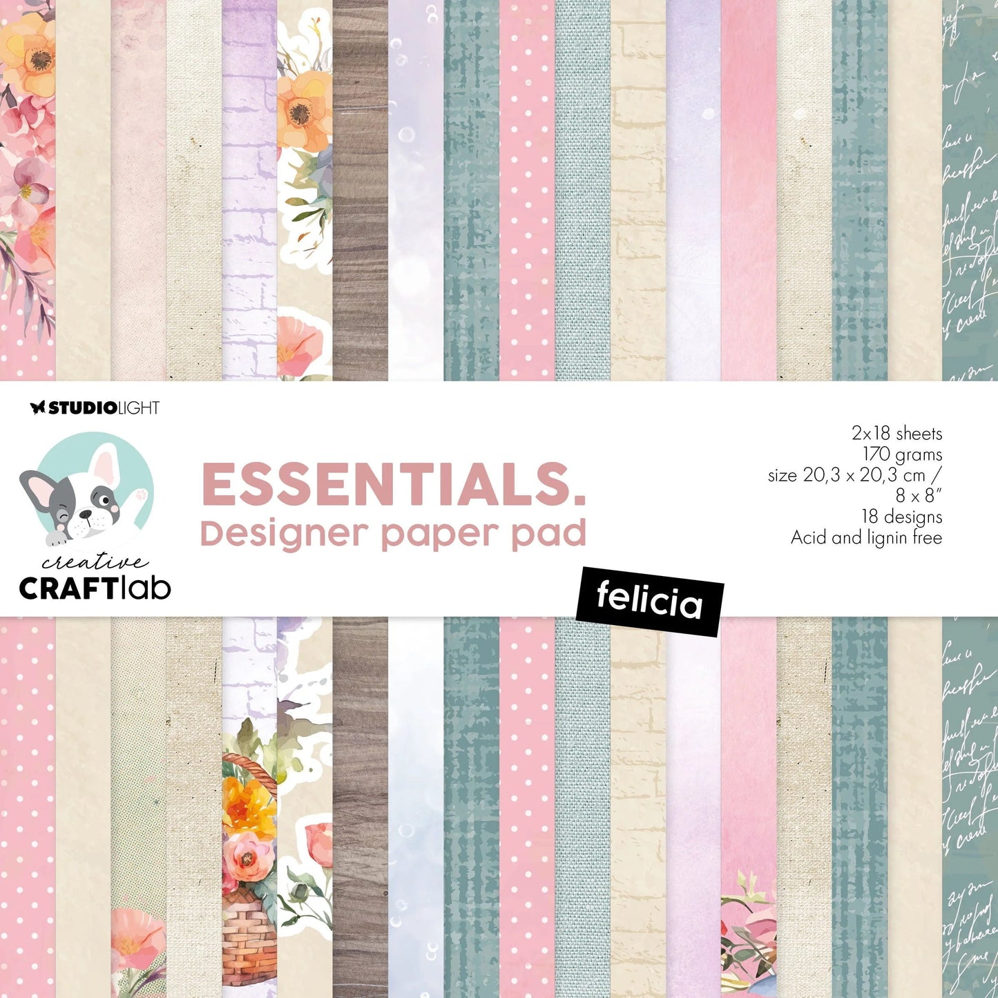 Ccl Designer Paper Pad Felicia Essentials 36 Sh