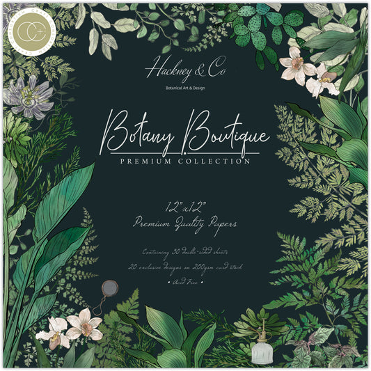 Craft Consortium Double-Sided Paper Pad 12"X12" 30/Pkg-Botany Boutique