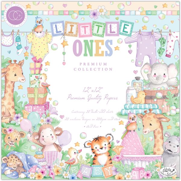 DISC - Craft Consortium Little Ones Double-Sided Paper Pad 12"X12" 30/Pkg