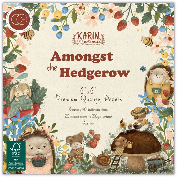 Craft Consortium Double-Sided Paper Pad 6"X6" 40/Pkg-Amongst The Hedgerow