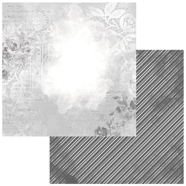 49 and Market Color Swatch: Charcoal #2 12"X12" Double-Sided Cardstock