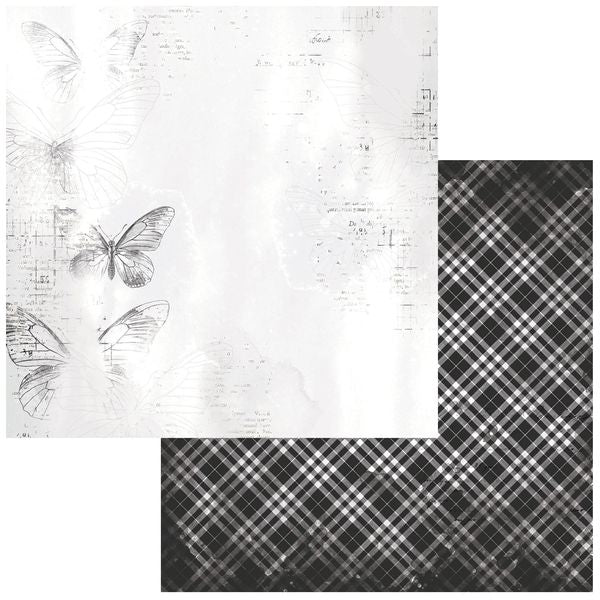 49 and Market Color Swatch: Charcoal -#4 12"X12" Double-Sided Cardstock