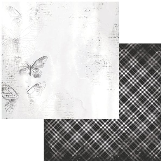 49 and Market Color Swatch: Charcoal -#4 12"X12" Double-Sided Cardstock