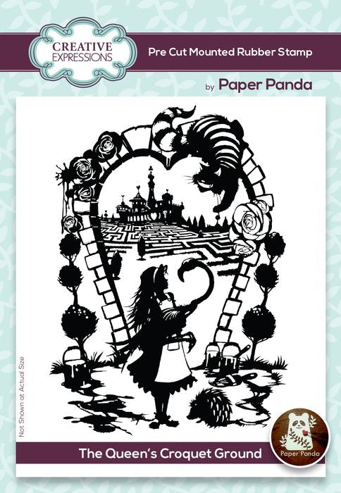 Creative Expressions Pre Cut Rubber Stamp By Paper Panda-The Queen's Croquet Ground