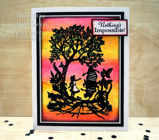Creative Expressions Pre Cut Rubber Stamp By Paper Panda-Tweedledum & Tweedledee