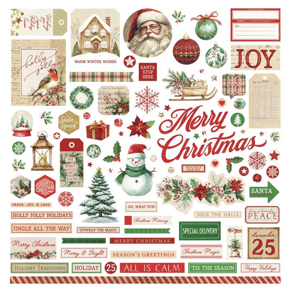 PhotoPlay Christmas Junque 12"X12" Stickers