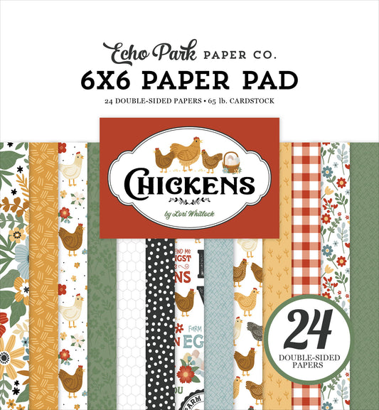 Echo Park Chickens 6x6 Mega Paper Pad