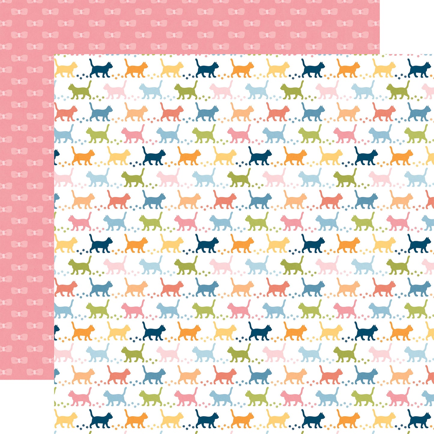 Echo Park Cat Lover: Cat Tracks DS Paper (1 Sheet)