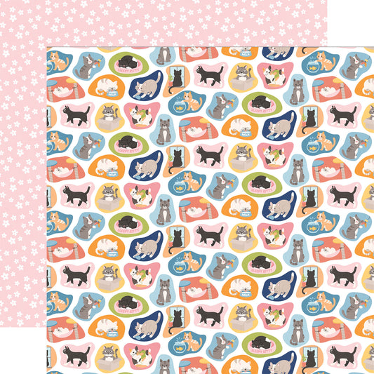 Echo Park Cat Lover: Cute Cats DS Paper (1 Sheet)