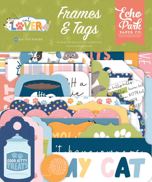 Echo Park Cat Lover Frames & Tags