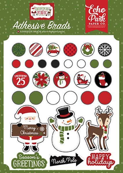 Christmas magic Adhesive Brads