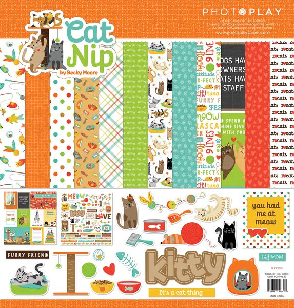 DISC - PhotoPlay Collection Pack 12"X12"-Cat Nip