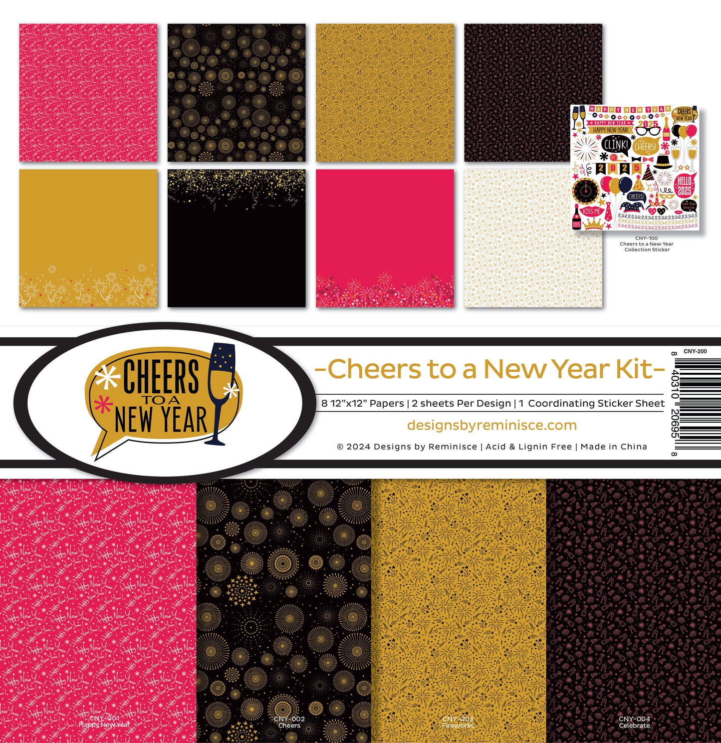 Reminisce Cheers To A New Year Collection Kit