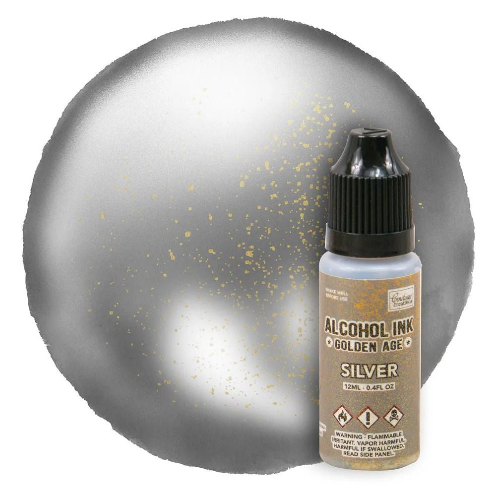 Alcohol Ink Golden Age 12ml | 0.4fl Oz - Silver