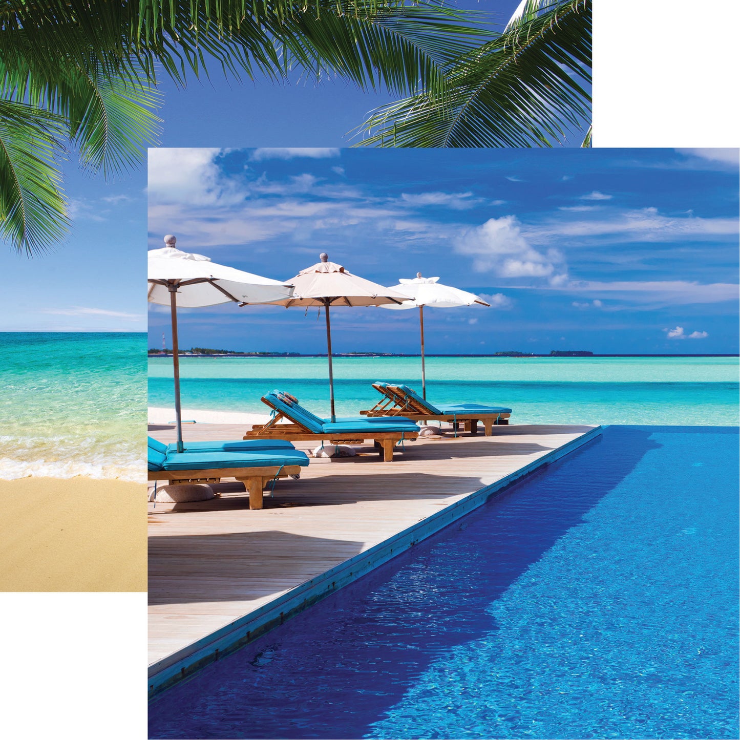 Reminisce Coastal Serenade: Pool Day DS Paper (1 Sheet)