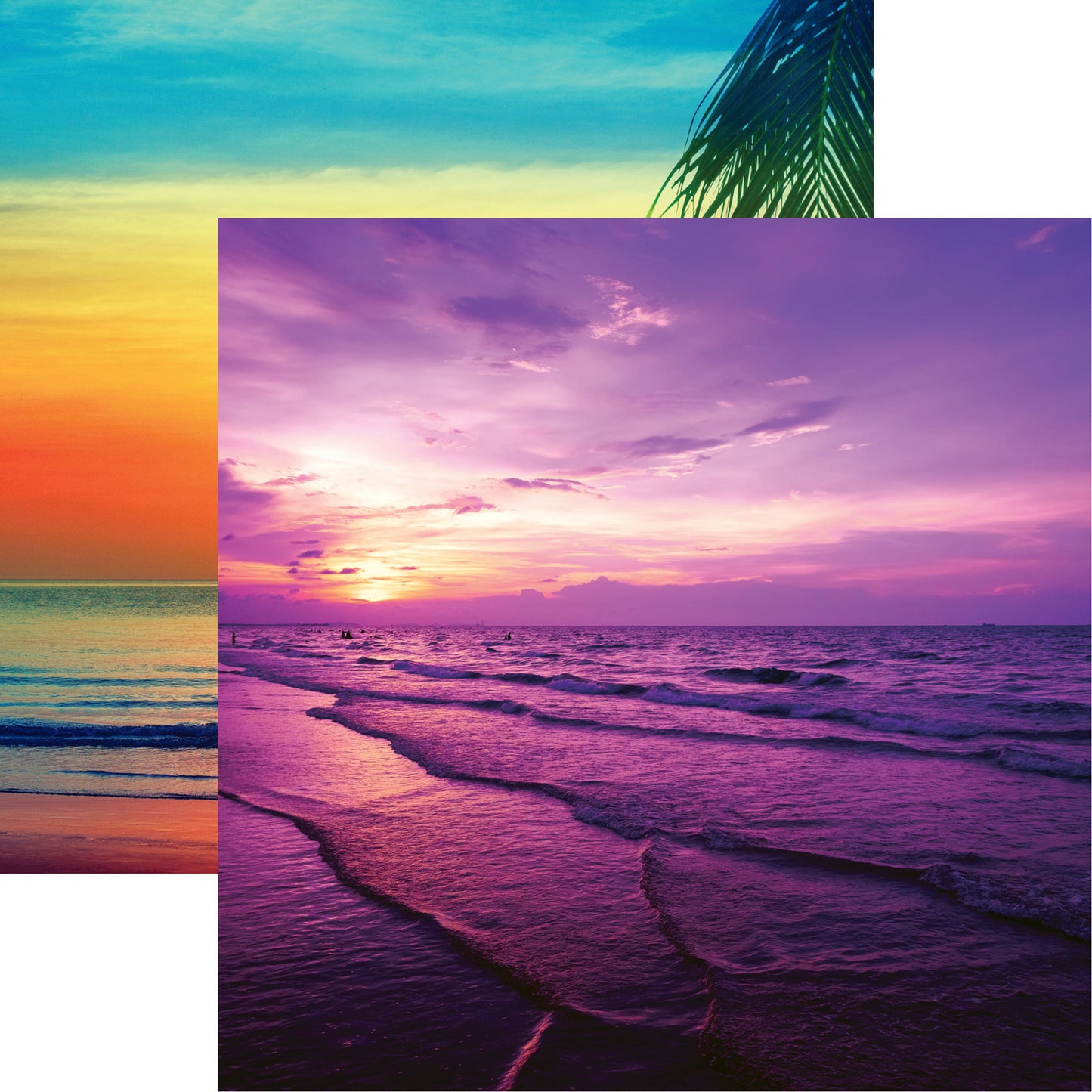 Reminisce Coastal Serenade: Purple Sunset DS Paper (1 Sheet)