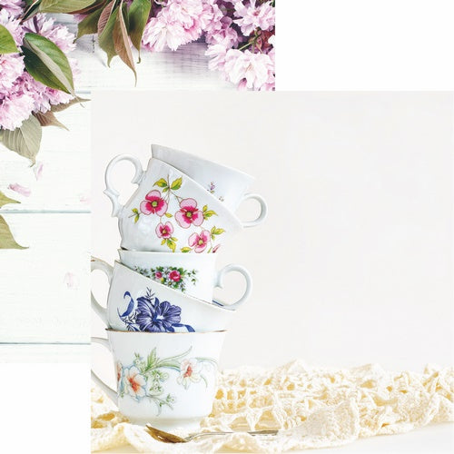 Reminisce Coffee & Tea: Tea Time DS Paper (1 Sheet)