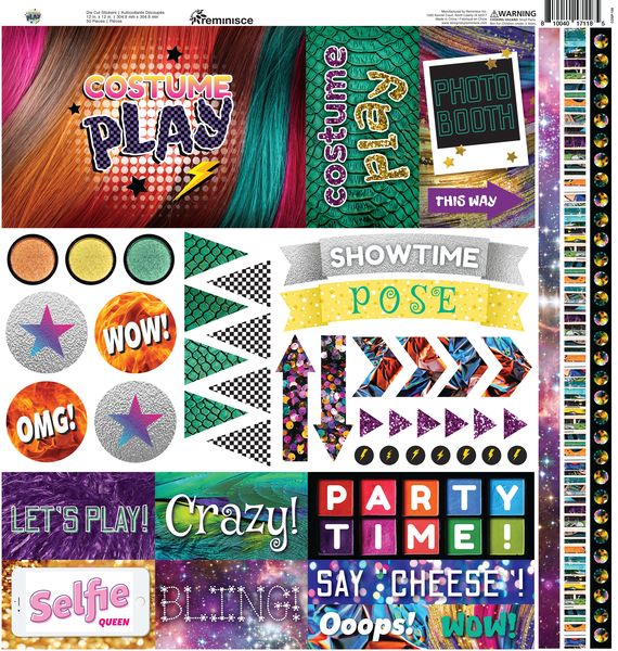Reminisce Costume Play 12X12 Sticker
