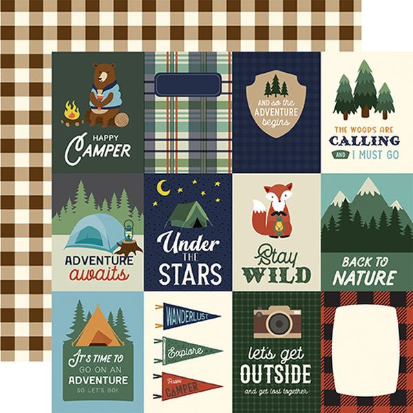 Echo Park Call of the Wild 3X4 Journaling Card DS Paper (1 Sheet)