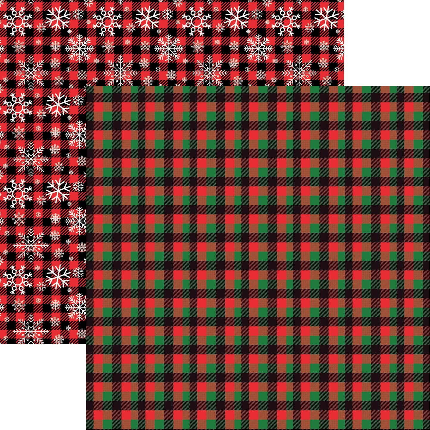 Reminisce Christmas Plaid Four DS Paper (1 Sheet)