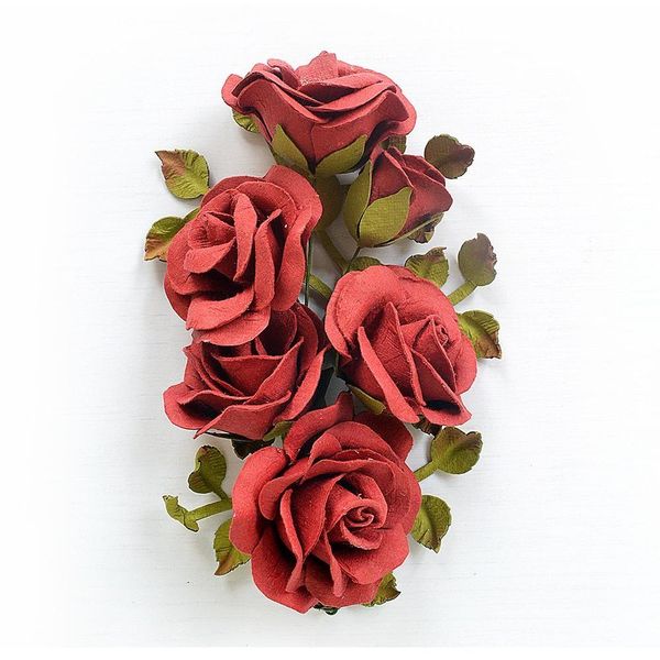Little Birdie Love and Roses Marva Paper Flowers