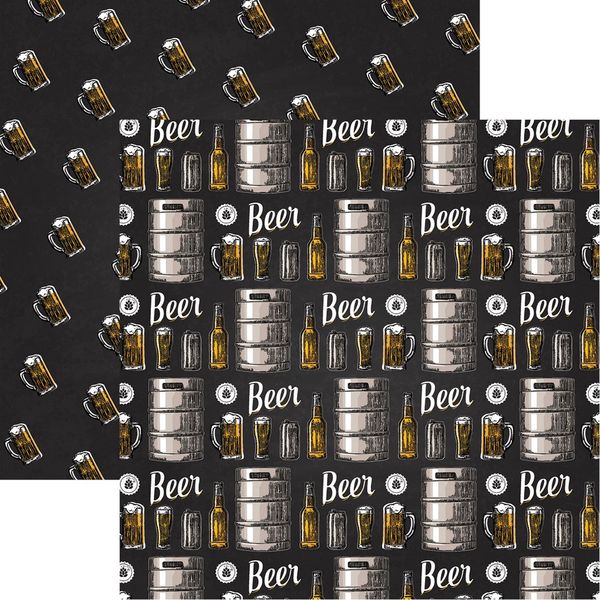 Reminisce Craft Beer: Cheers Scrapbook Pa DS Paper (1 Sheet)