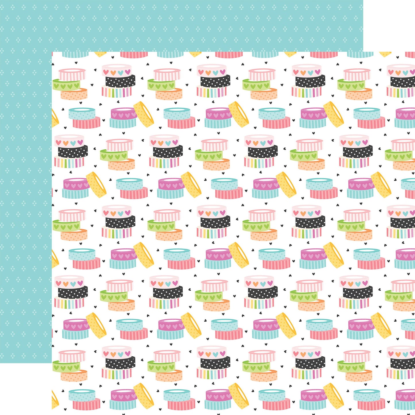 Echo Park Craft Room Washi Tape Stacks DS Paper (1 Sheet)