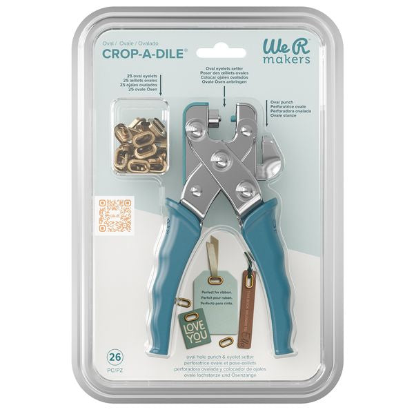 We R Oval Crop-A-Dile, includes 25 Eyelets
