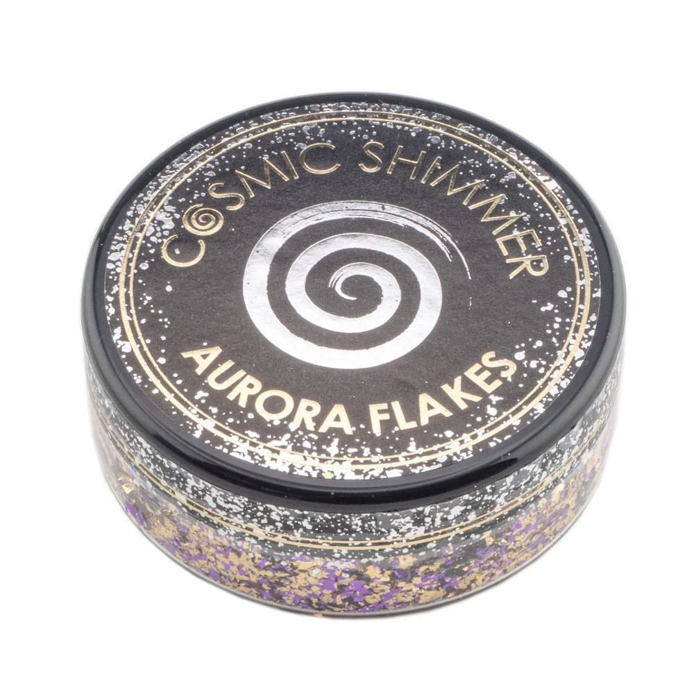 Cosmic Shimmer Aurora Flakes 50ml - Purple Dawn