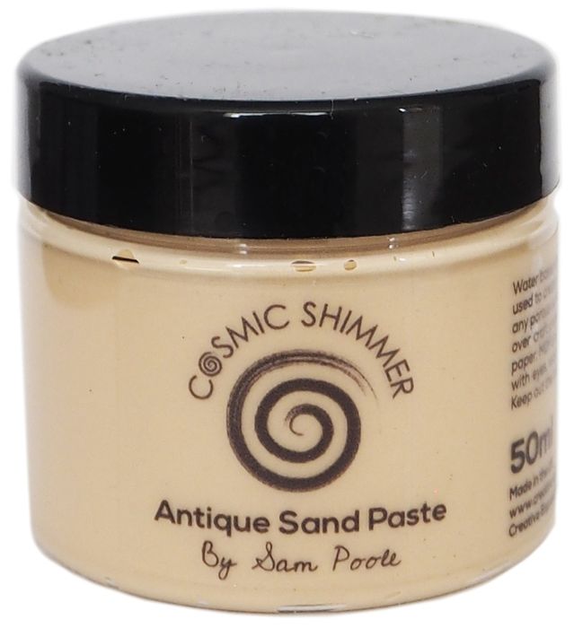 Cosmic Shimmer Antique Sand Paste 50ml By Sam Poole-Creamy Mango
