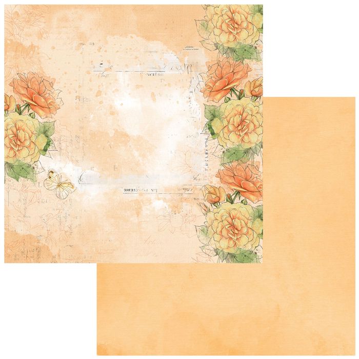 49 and Market -Color Swatch: Peach Double-Sided Cardstock 12"X12"