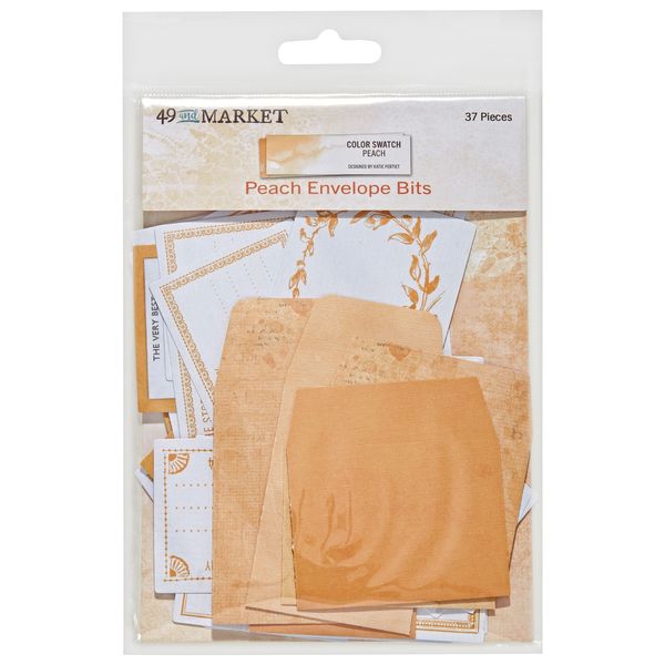 49 and Market Color Swatch: Peach Envelope Bits-37/Pkg
