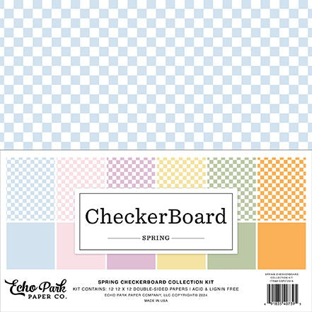 DISC - Echo Park Spring Checkerboard Collection Kit