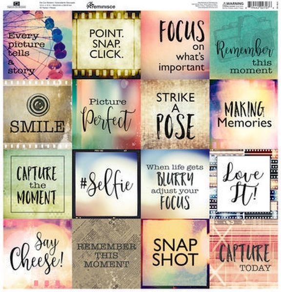 Reminisce Capture the Moment 12x12 Square Stickers
