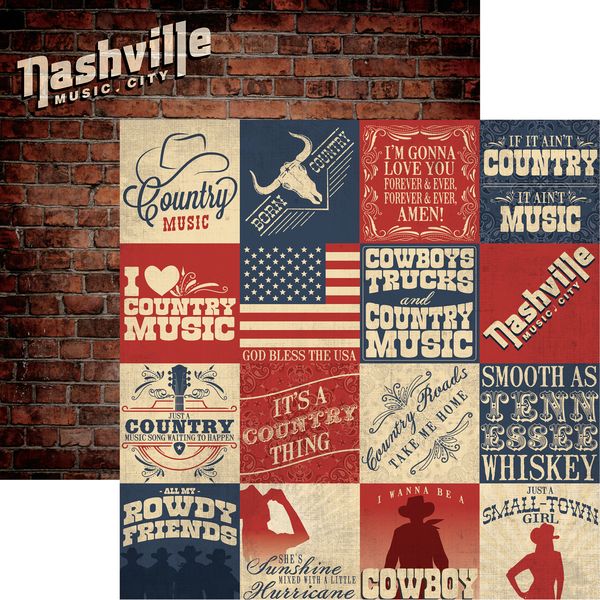 Reminisce 100% Country: Country Rhythm DS DS Paper (1 Sheet)