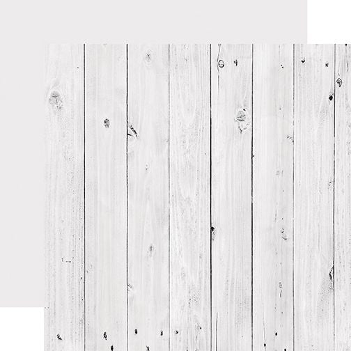 Cool Wood Grain White Wood Grain 12x12 DS Patterned Paper (1 Sheet)