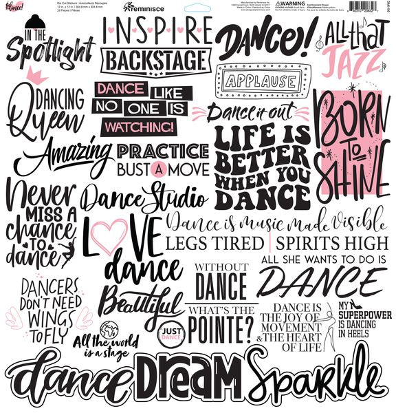 Reminisce Dance! 12x12 Sticker