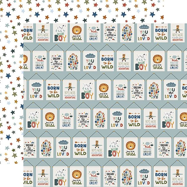 Echo Park Dream Big Little Boy: You Are Loved DS Paper (1 Sheet)