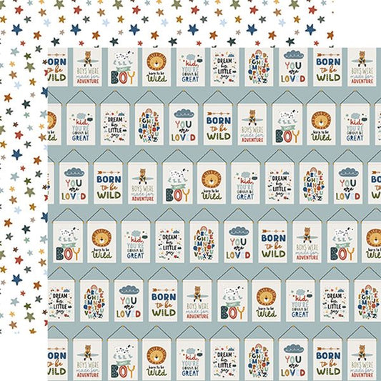 Echo Park Dream Big Little Boy: You Are Loved DS Paper (1 Sheet)