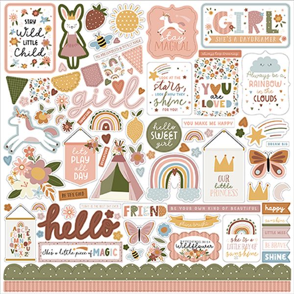 Dream Big Little Girl Element Sticker