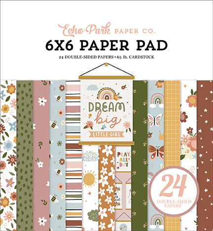 Echo Park Dream Big Little Girl 6x6 Pad