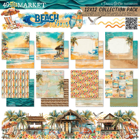 49 And Market Collection Pack 12"X12"-Beach Vibes