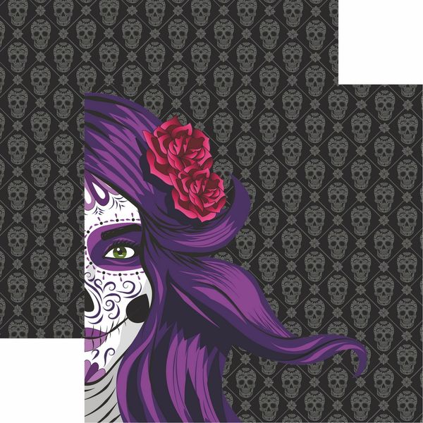 Reminisce Dia De Los Muertos: La Cantrina DS Paper (1 Sheet)