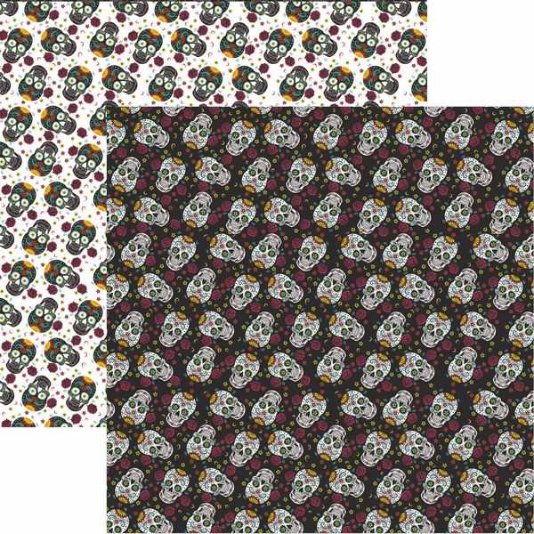 Reminisce Dia De Los Muertos: Sugar Skull DS Paper (1 Sheet)