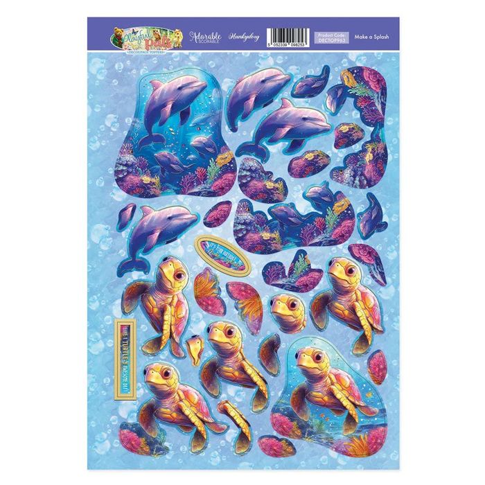 Hunkydory Crafts Make a Splash Decoupage Topper Sheet