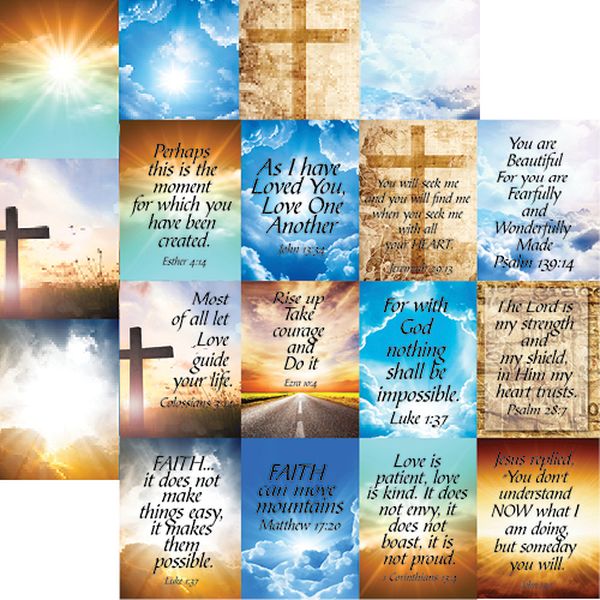 Reminisce Devoted Faith: His Word Paper DS Paper (1 Sheet)