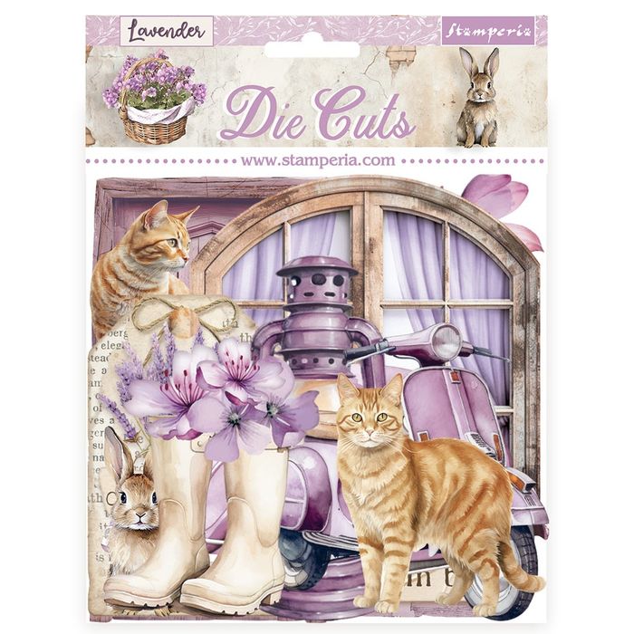 DISC - Stamperia Die-Cuts-Lavender