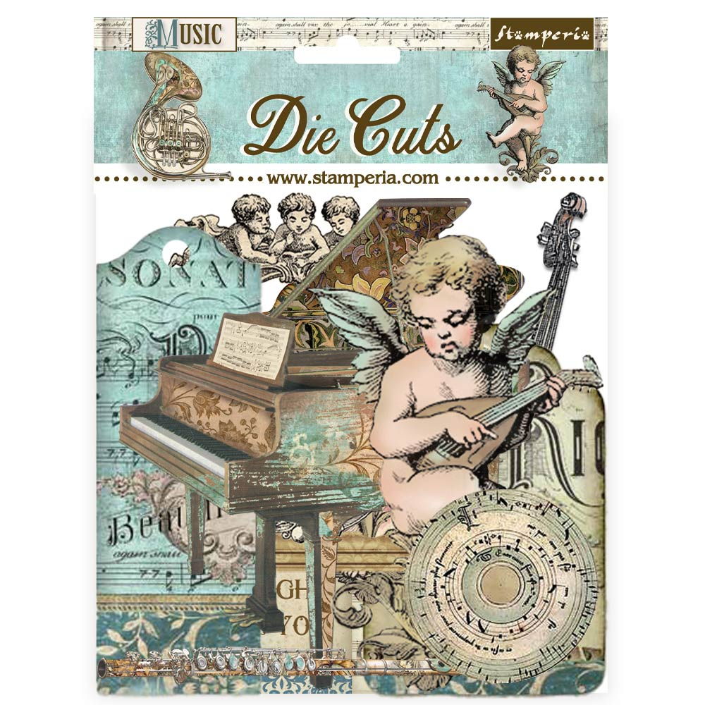 Stamperia Music Die Cuts Chipboard